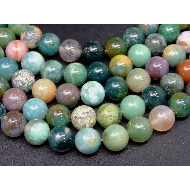 天然石 パワーストーン g3-152D 今月13％off 10mm モスアゲート インド