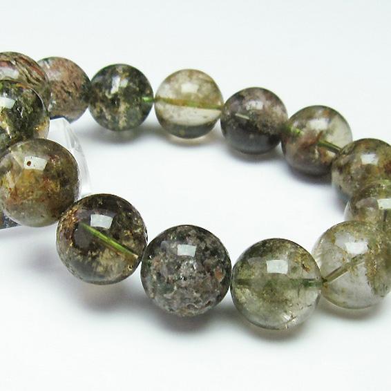 パワーストーン 天然石 ガーデンクォーツ（庭園水晶）ブレスレット17mm