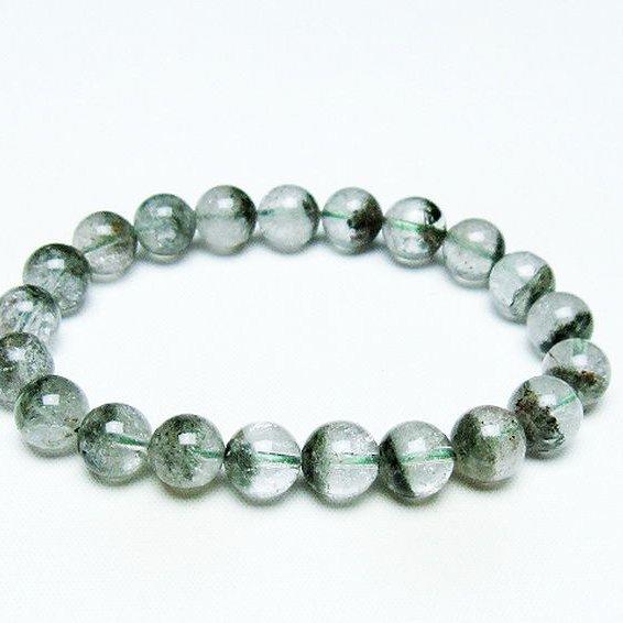 パワーストーン 天然石 グリーンファントムブレスレット 9mm t13-10356