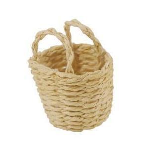 送料無料 ミニチュア 雑貨 編みかご ドールハウス キット カゴ 子供 籠