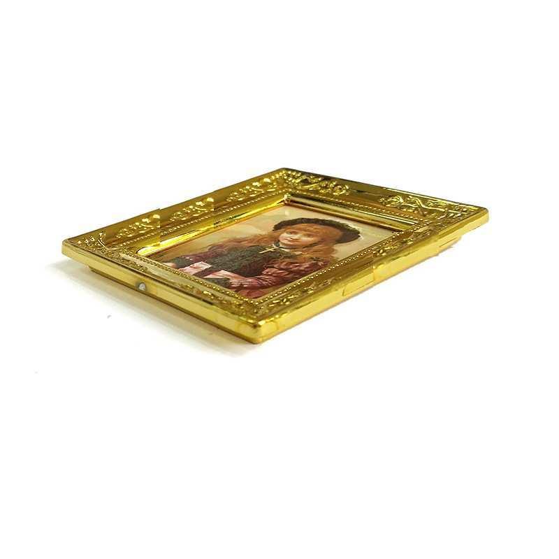 送料無料 ミニチュア 雑貨 名画 絵画 ドールハウス キット 子供 1/12