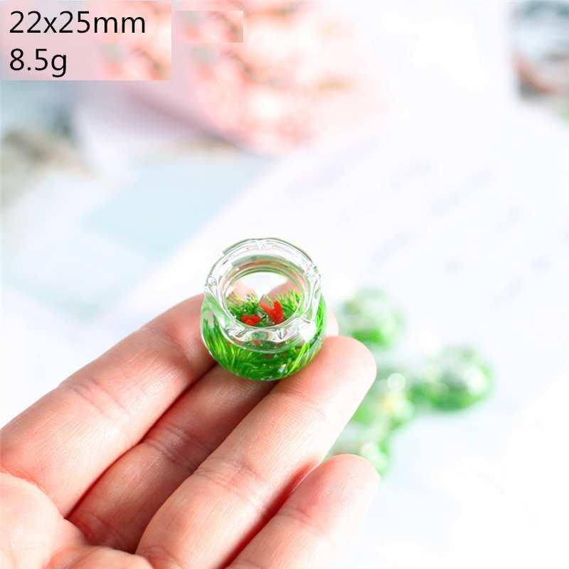 送料無料 ミニチュア 雑貨 金魚鉢 ドールハウス キット 赤い金魚