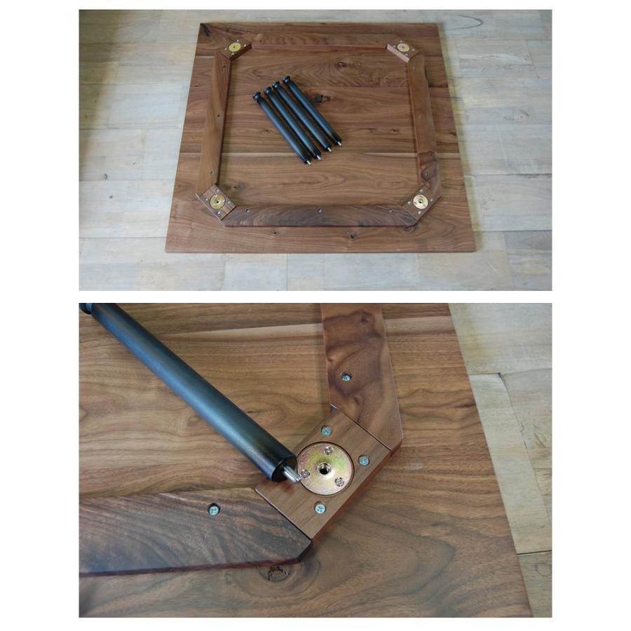 ローテーブル センターテーブル アイアン 鉄脚 おしゃれ 無垢