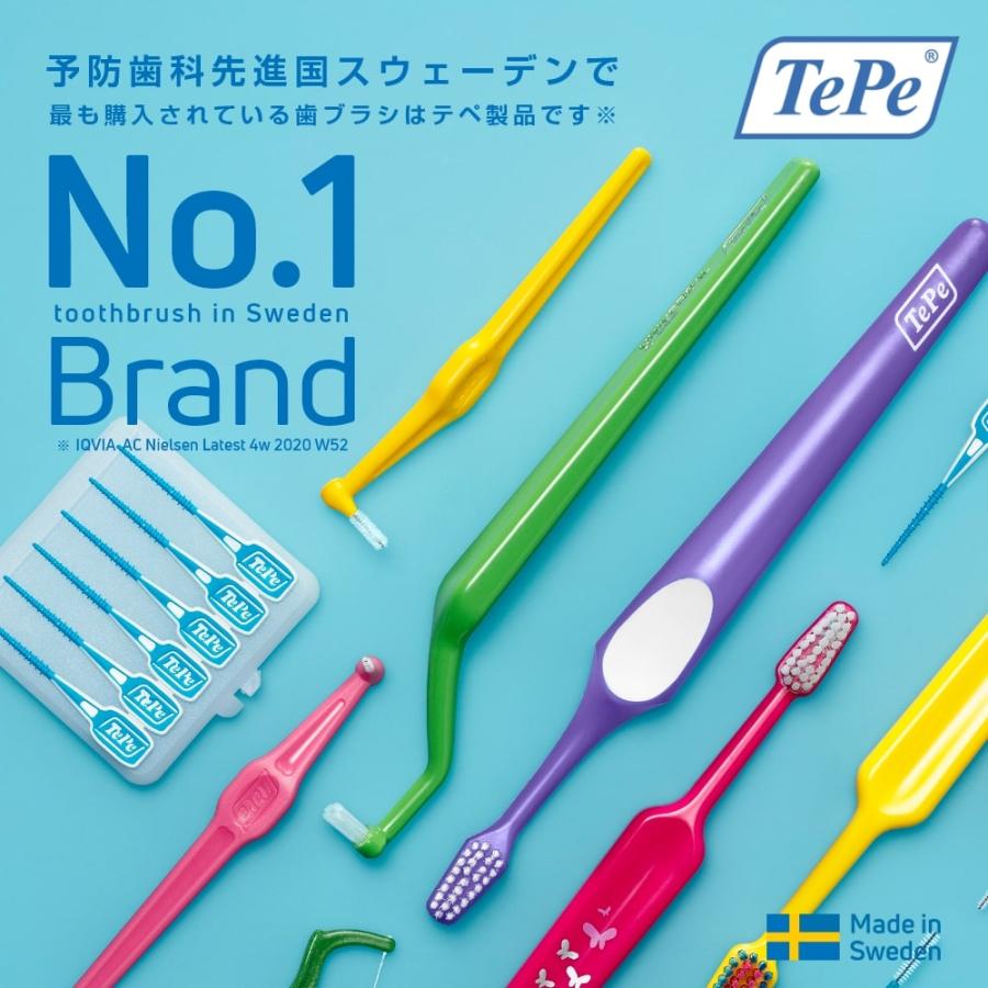 TePe ワンタフトブラシ テペ コンパクトタフト 5本 送料無料 北欧