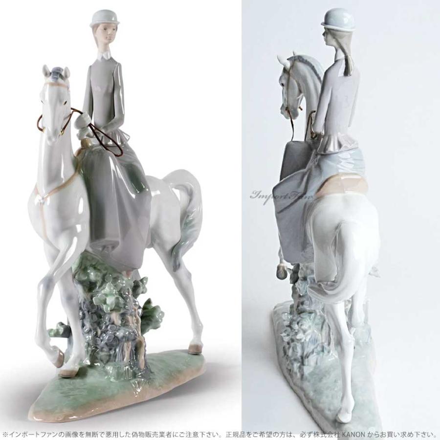 LLADRO（リヤドロ） 白い馬の少女 ウマ 干支 置物 01004516 LLADRO
