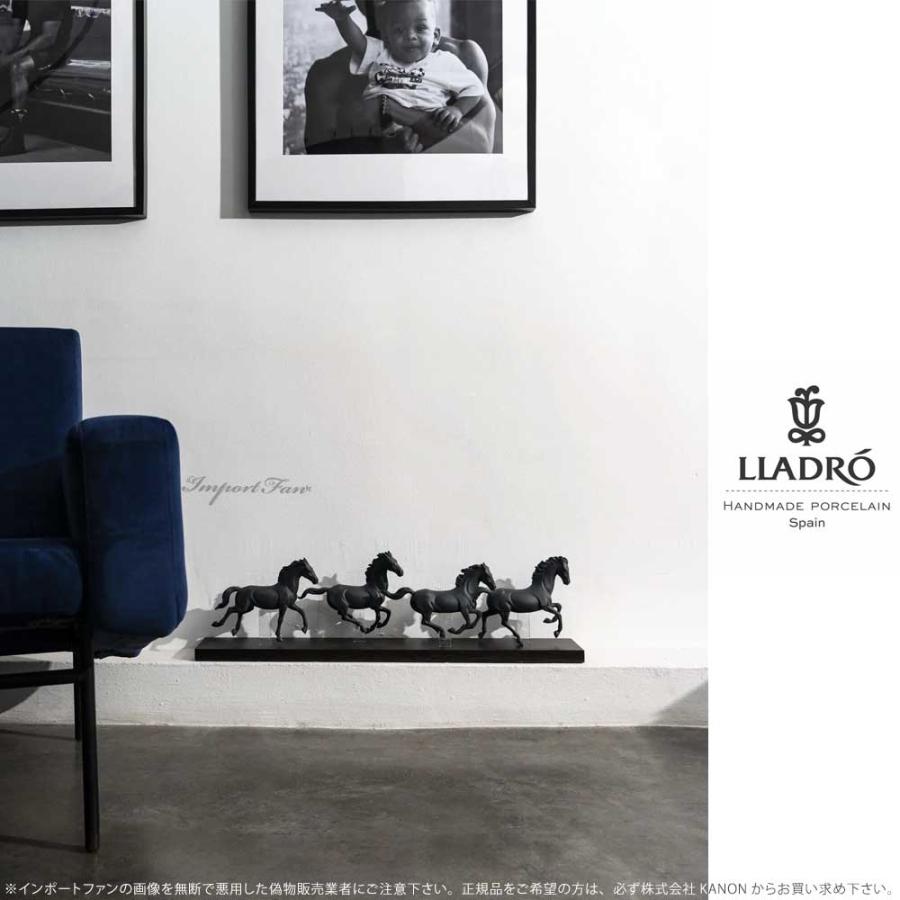 LLADRO（リヤドロ） ギャロップ グループ 4頭 馬 ウマ ホワイト 白磁