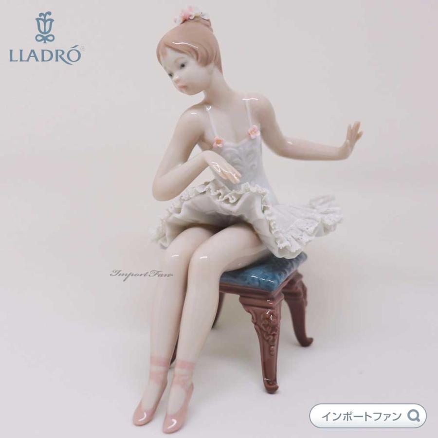 LLADRO（リヤドロ） 出番前のおさらい バレリーナ 少女 置物 01005496