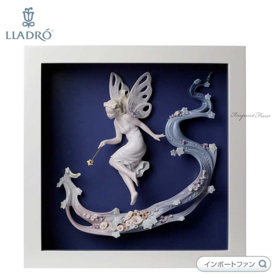 LLADRO（リヤドロ） 妖精の祈り ウォールアート 木製壁掛けフレーム