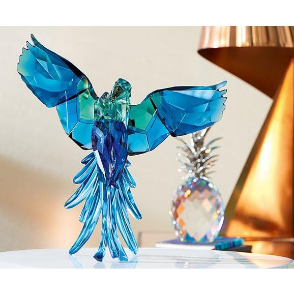 SWAROVSKI（スワロフスキー） オウム (ブルー) 鳥 5136775 置物