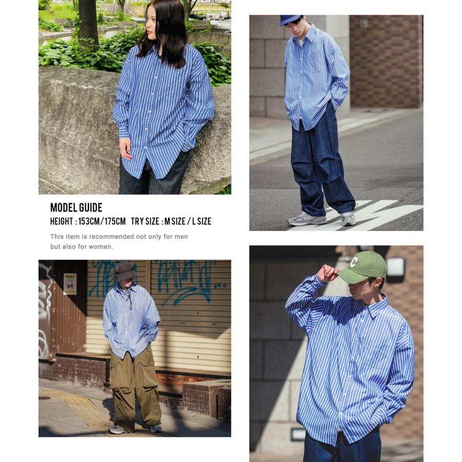 improves（インプローブス） 長袖シャツ メンズ NULL ヌル ストライプ