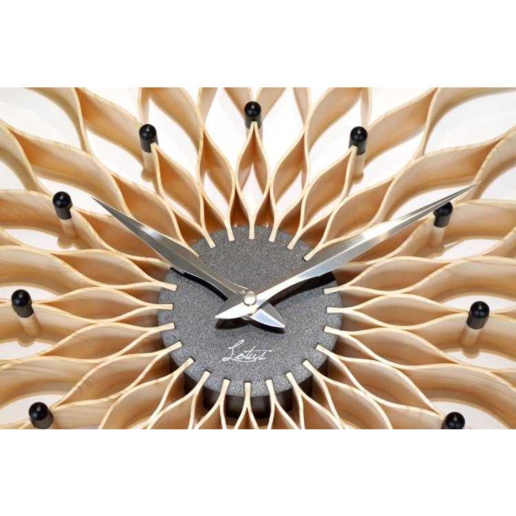 壁掛け時計 フラワー お花 可愛い ナチュラル 上品 北欧 ダリア