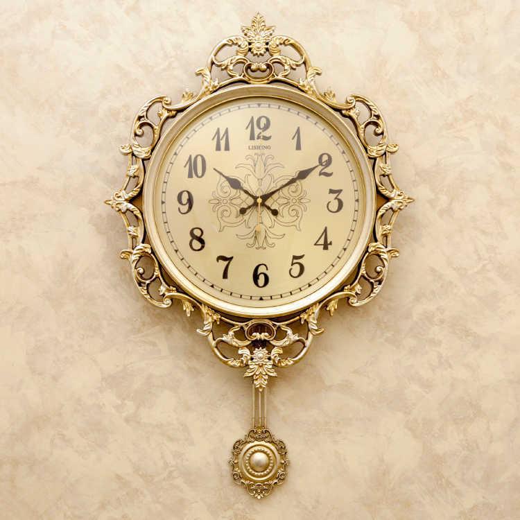 壁掛け時計 振り子 ゴージャス ゴールド オシャレ ビクトリアン 大きい
