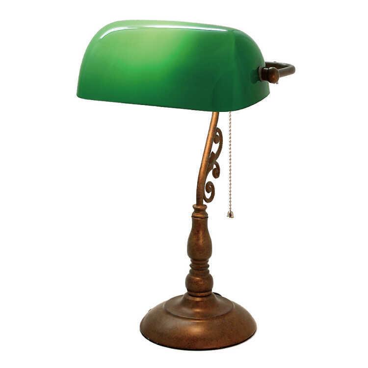 テーブルランプ バンカーズライト 卓上照明 レトロ グリーン 緑