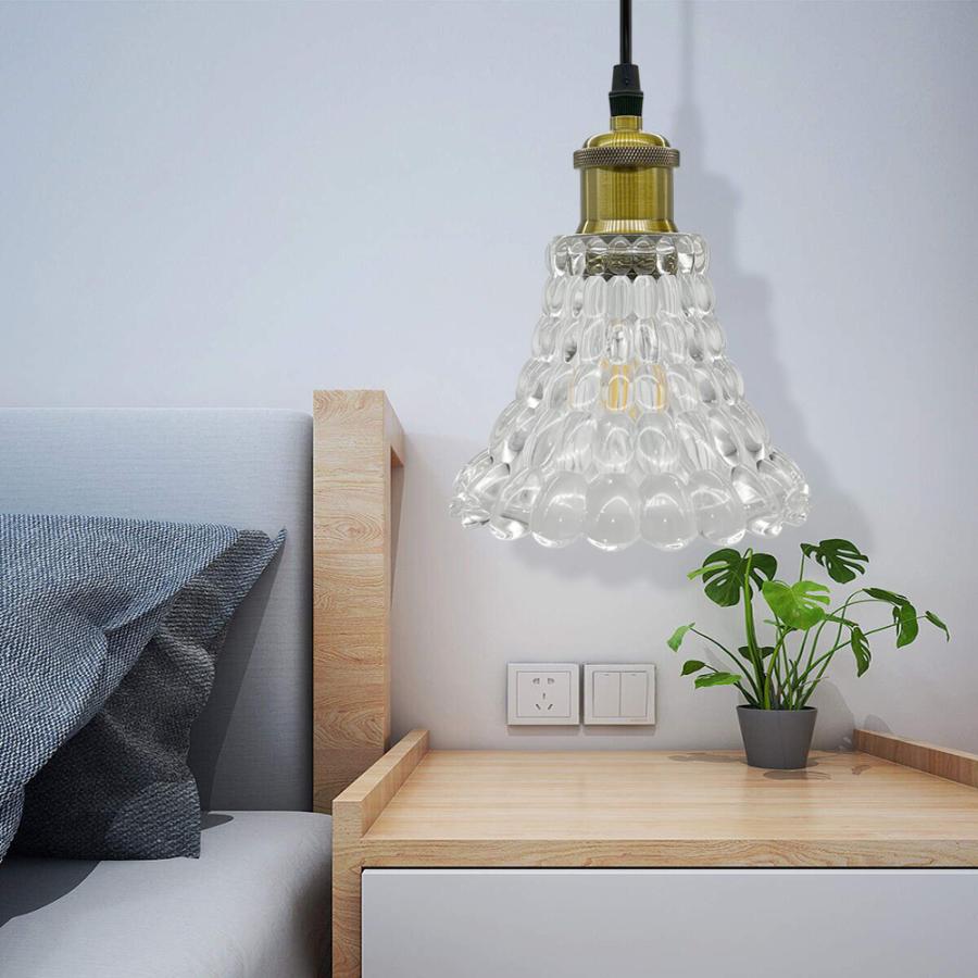 ペンダントライト 吊り下げライト ガラス 北欧 レトロ アンティーク