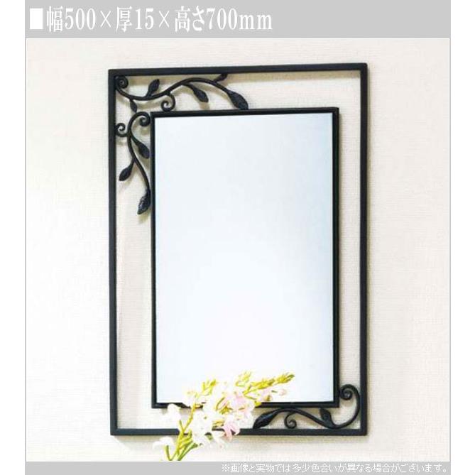 ウォールミラー アイアン 壁掛け鏡 おしゃれ 壁掛けミラー 北欧 吊り鏡