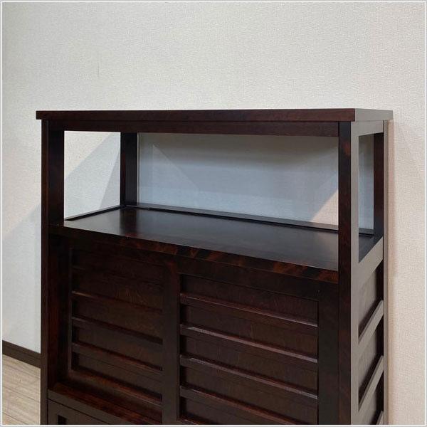 飛騨産業 北海道民芸家具 茶タンス 和風 茶箪笥 木製 無垢 茶ダンス