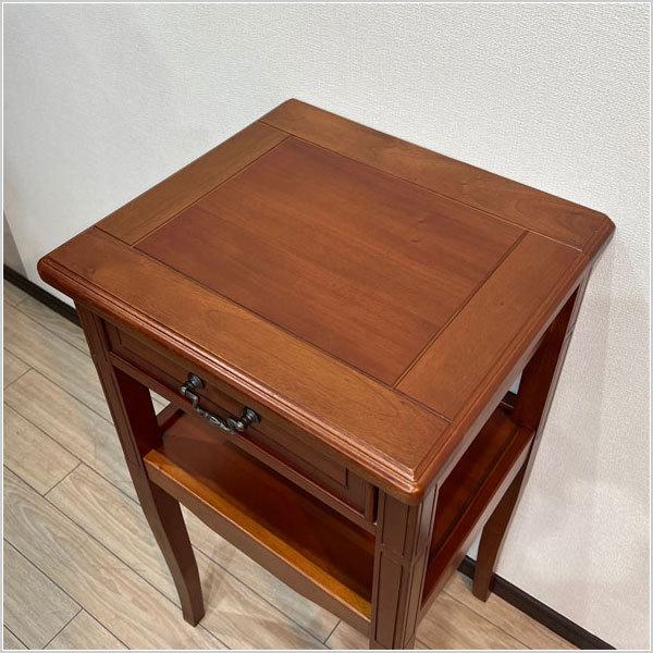 曙工芸製作所 電話台 おしゃれ FAX台 完成品 ファックス台