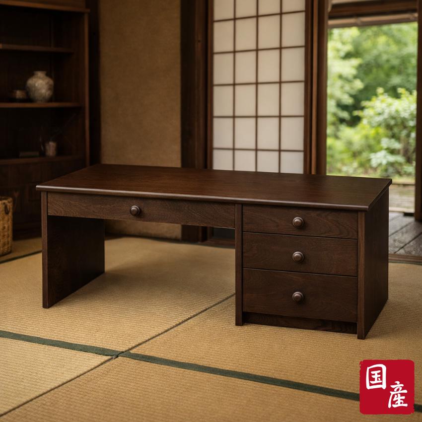 文机 和風 ローデスク 幅90cm パソコンデスク ロータイプ お座敷机