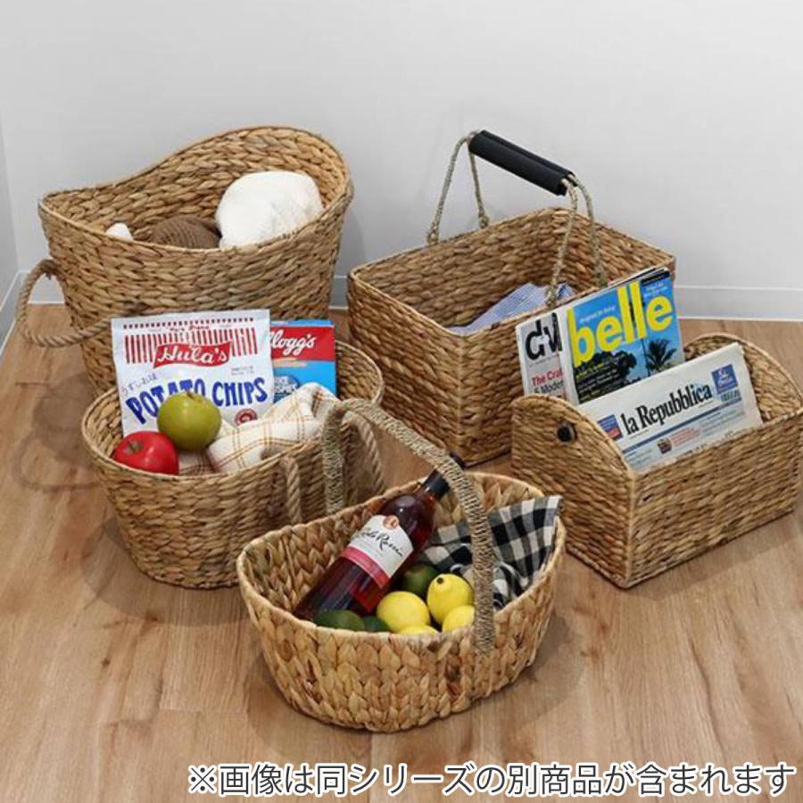 ちどり産業 収納 バスケット ウォーターヒヤシンス 楕円形 大 持ち