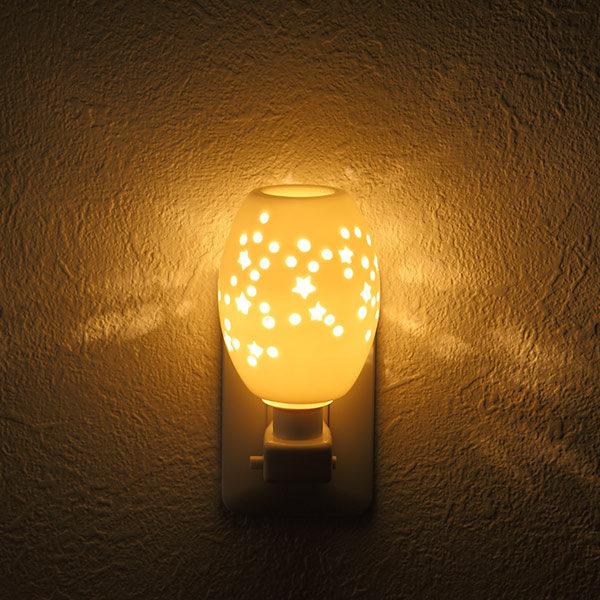 照明 アロマランプ セラミック 陶器 アロマライト コンセント型 LED