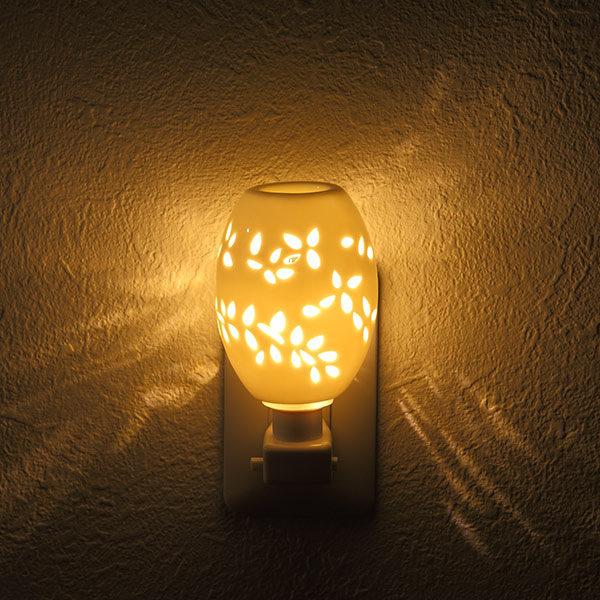 照明 アロマランプ セラミック 陶器 アロマライト コンセント型 LED