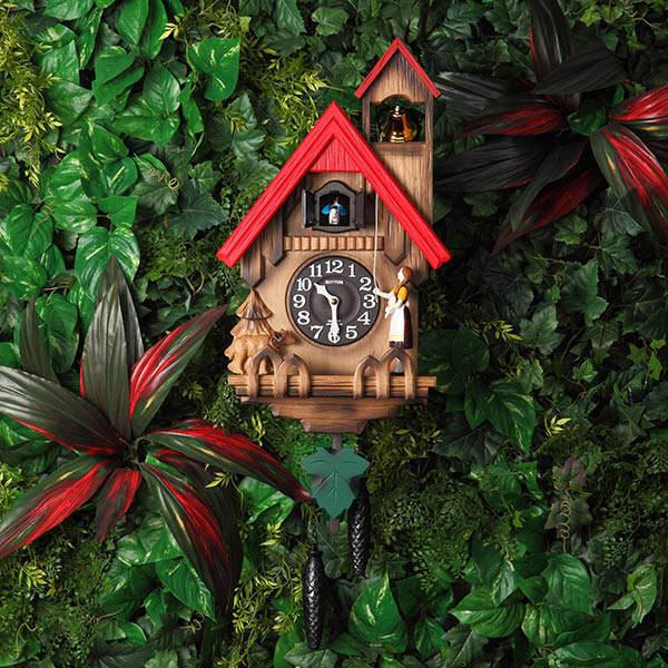 掛け時計 鳩時計 カッコー時計 カッコーチロリアン （ 壁掛け時計