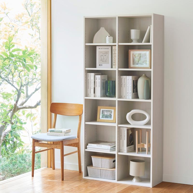 本棚 おしゃれ 収納棚 大容量 カラーボックス a4 収納 スリム コミック