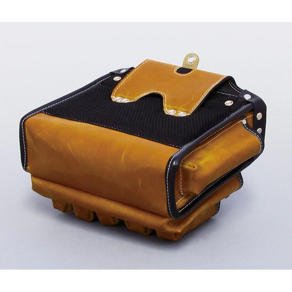 KLASS 極東産機 本革腰袋 ダメージブラウン ワイド 11-8175 : イーヅカ