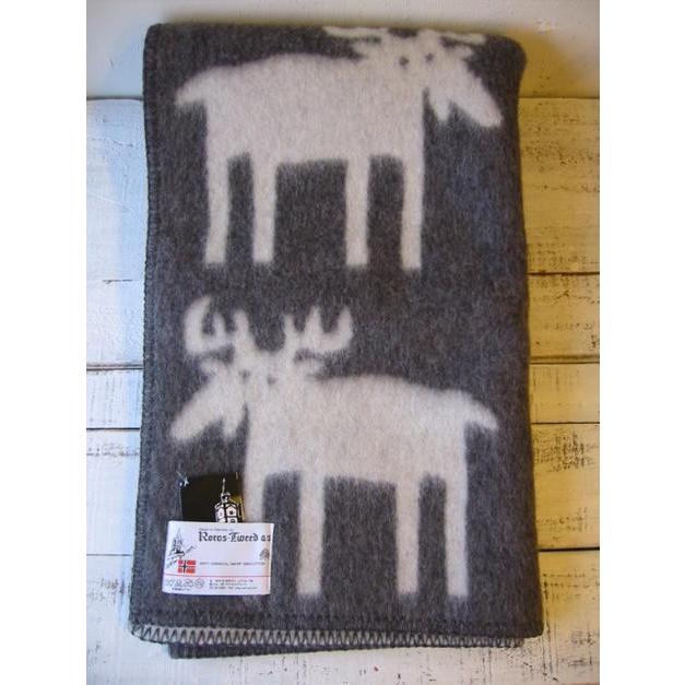 ROROS TWEED / ロロス ツイード ブランケットELG MINI GREY-NATURAL