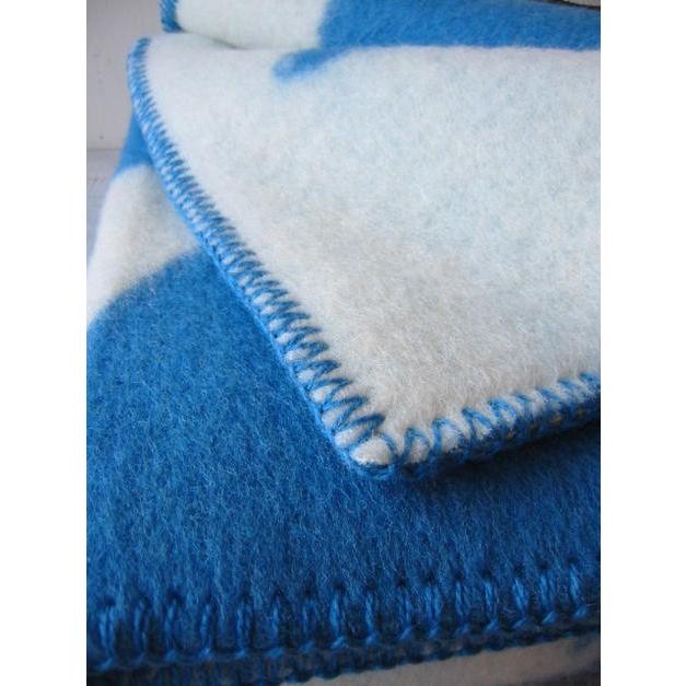 ROROS TWEED / ロロス ツイード ブランケットisbjorn MINI BLUE アイス