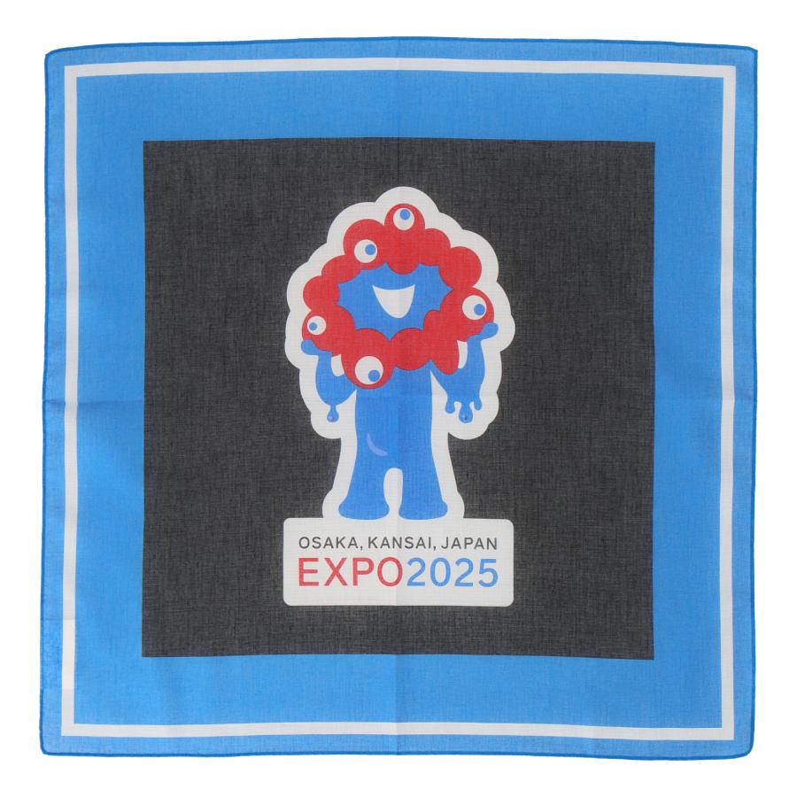 大阪・関西万博 EXPO2025 ハンカチ ミャクミャク 黒 : intermode