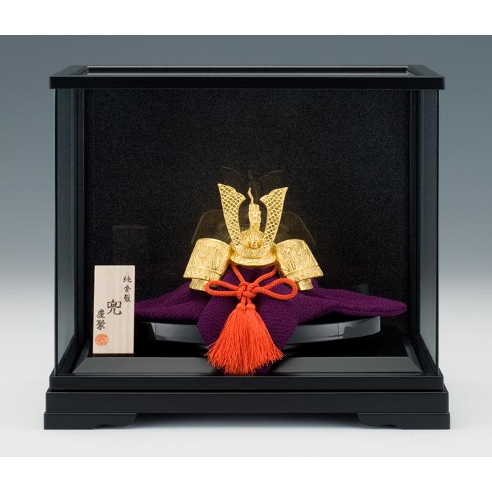 五月人形 コンパクト 純金 かぶと 24K 24金 兜 カブト 収納ケース付