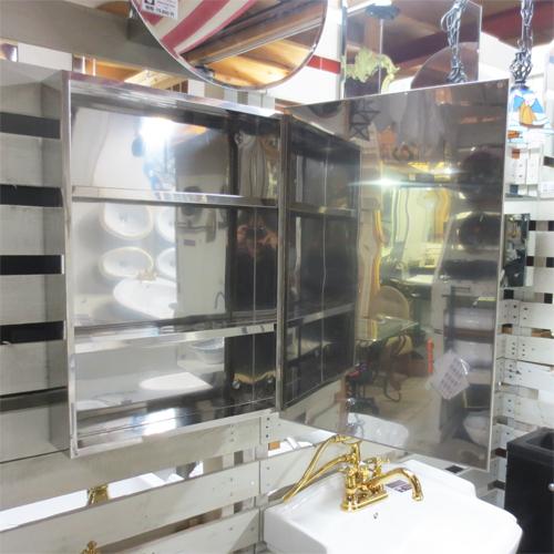 ミラーキャビネット 収納 洗面所 ステンレス おしゃれ W500×D130×H700