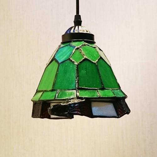 カメ型ステンドグラス照明(亀・タートル) INK-1004023H : 株式会社