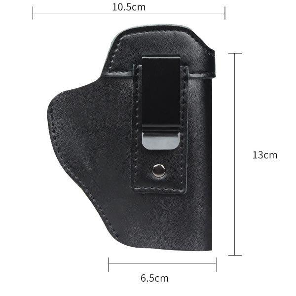 インサイドホルスター PUレザー 左きき用ブラック ハンドガン