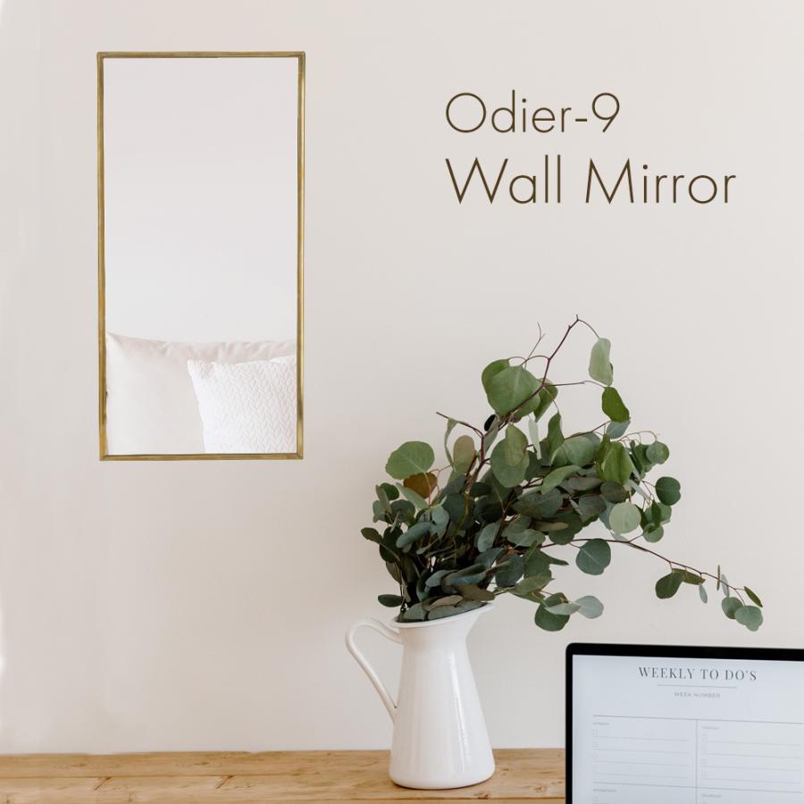 パラデック 日本製 ウォールミラー 壁掛け アンティーク仕上げ 真鍮