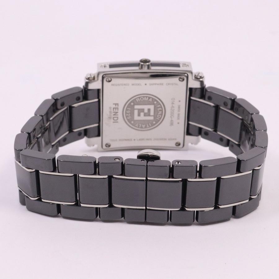 FENDI（フェンディ） 6200G クアドロ クォーツ ボーイズ 腕時計 黒