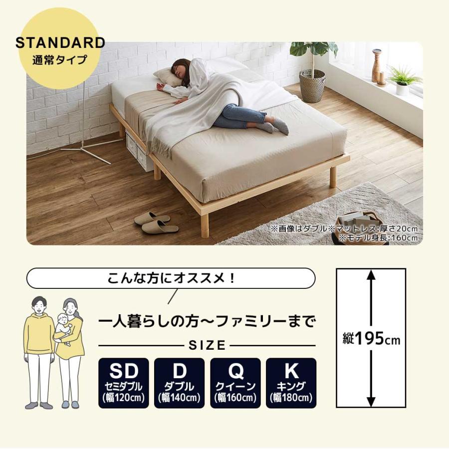 ネルコンシェルジュ すのこベッド ダブルベッド 木製ベッド マットレス