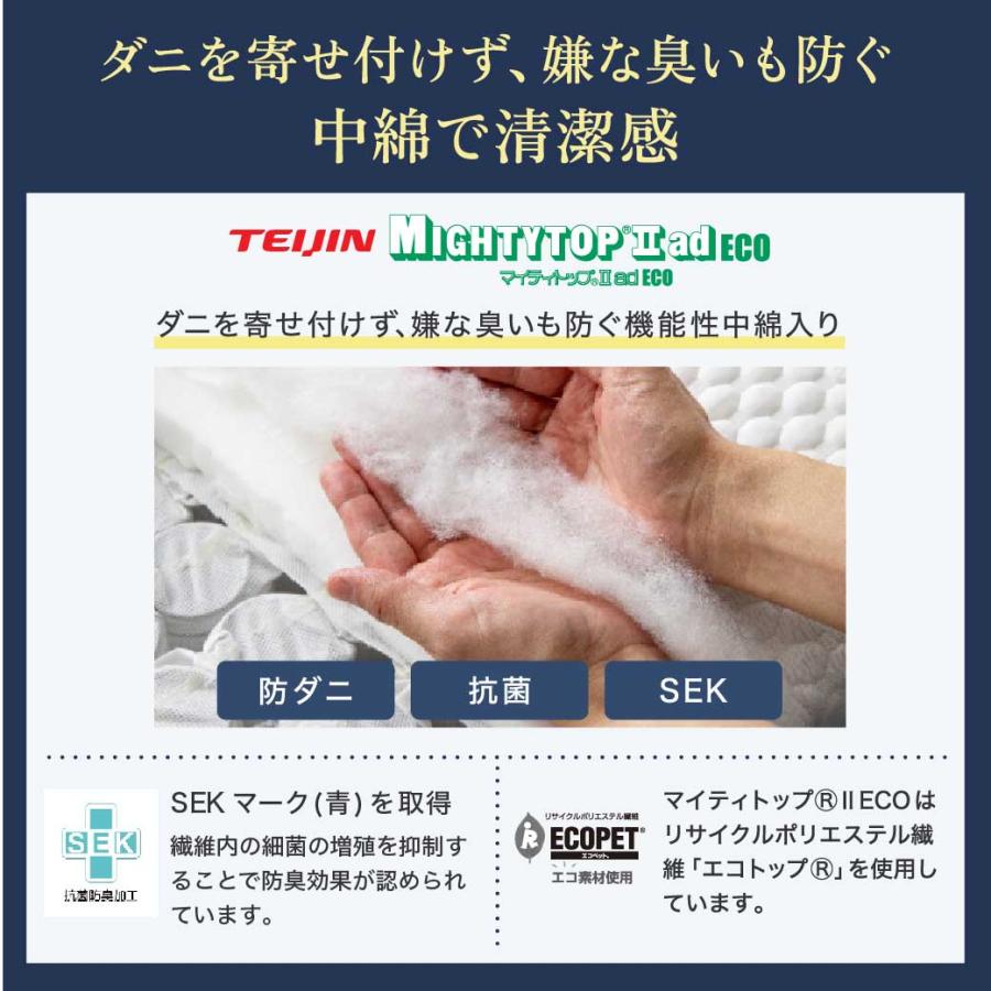 ネルコンシェルジュ ポケットコイルマットレス 高密度 23cm厚 シングル