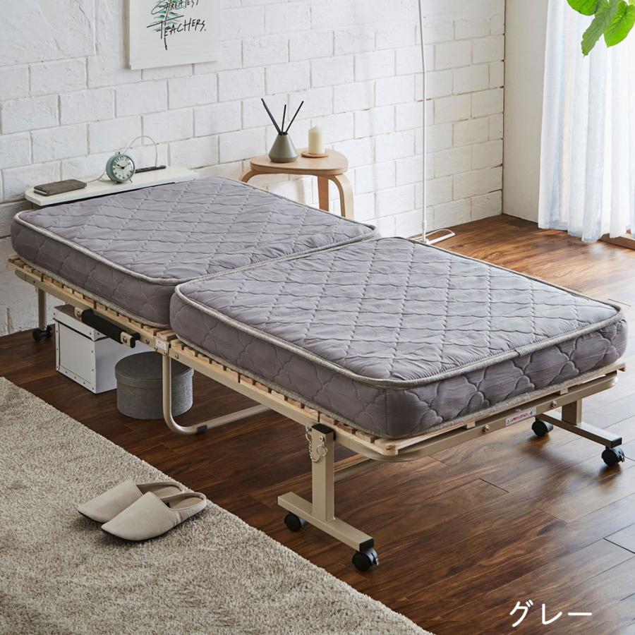 ネルコンシェルジュ 折り畳みポケットコイルマットレス シングル 厚さ