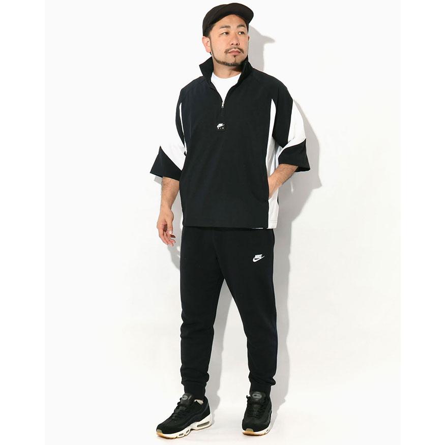 NIKE（ナイキ） シャツ 半袖 メンズ エア ハーフ ジップ ブラック