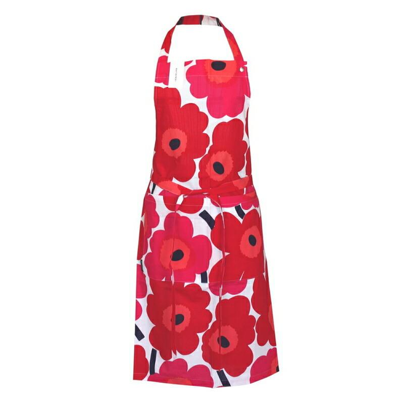 marimekko（マリメッコ） エプロン ピエニウニッコ 赤 No.1 かわいい