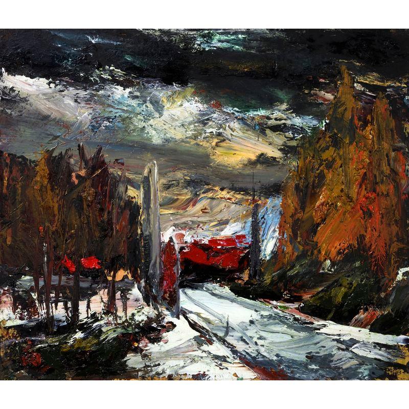 高田啓介 「冬の空」 油彩10号 額付き : 一枚の繪Yahoo!店 - 通販