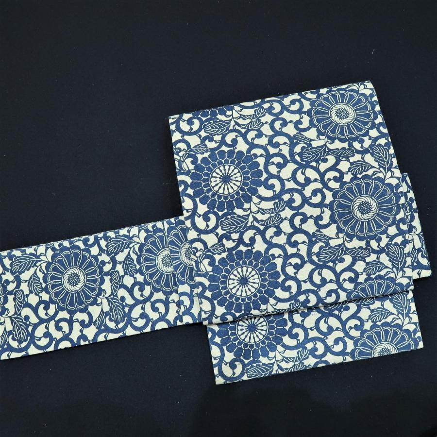 ob31462 リサイクル名古屋帯 松原與七謹製 日本工芸会 藍染 : 壱の蔵