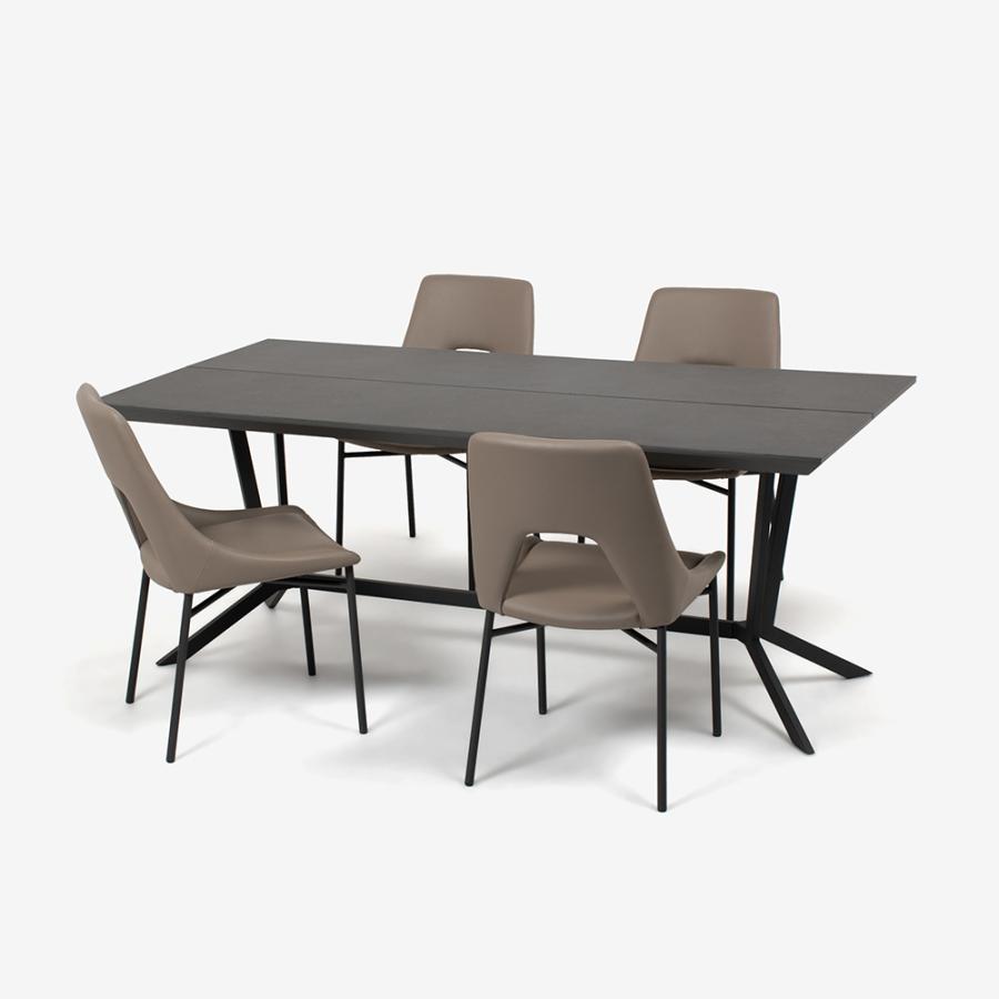 大塚家具 ダイニングチェア レイラ PVCグレー色 大塚家具（IDC OTSUKA