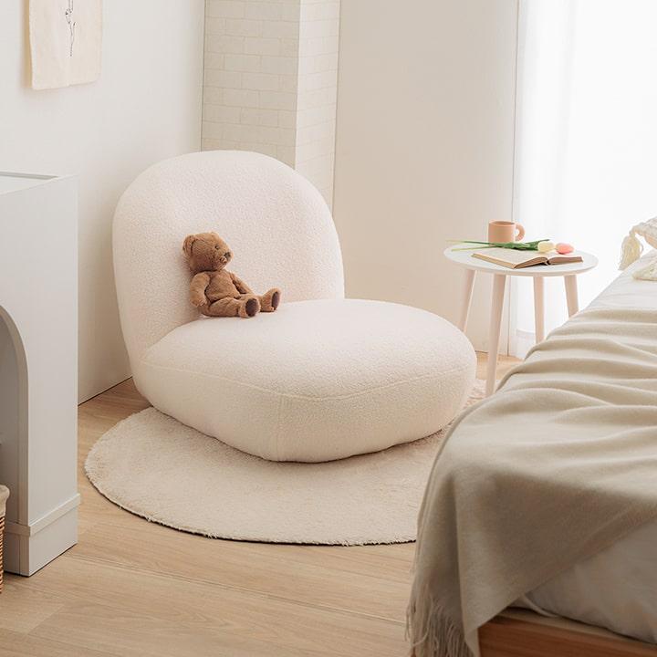 ソファー 1人掛け 一人掛け モコファ 一人用 1P 座椅子 ソファ 可愛い