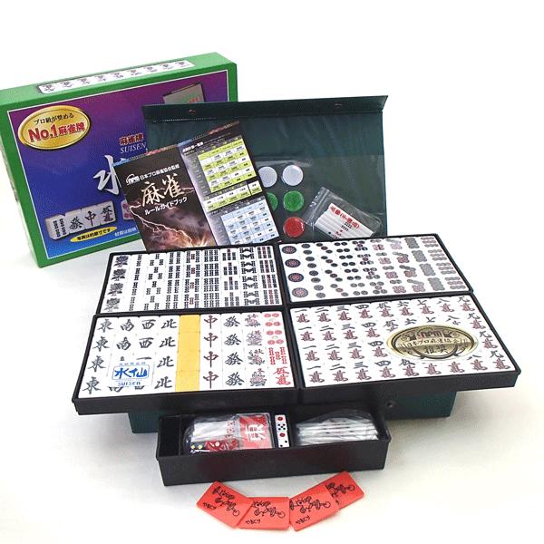 囲碁ラボ人気ナンバー1麻雀セット 純国産ミワックスMJマットと