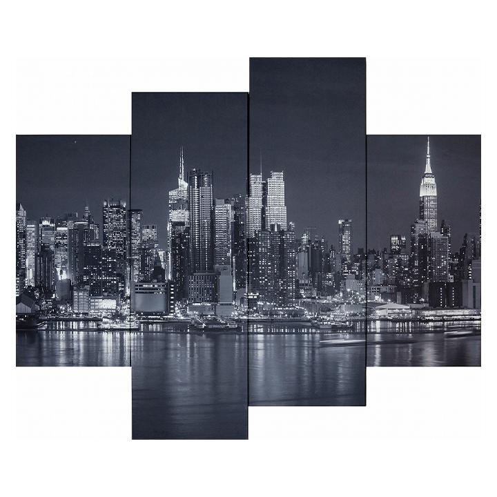 フォトパネル New York Hudson River 4枚セット 分割 ニューヨーク