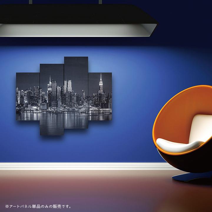 フォトパネル New York Hudson River 4枚セット 分割 ニューヨーク
