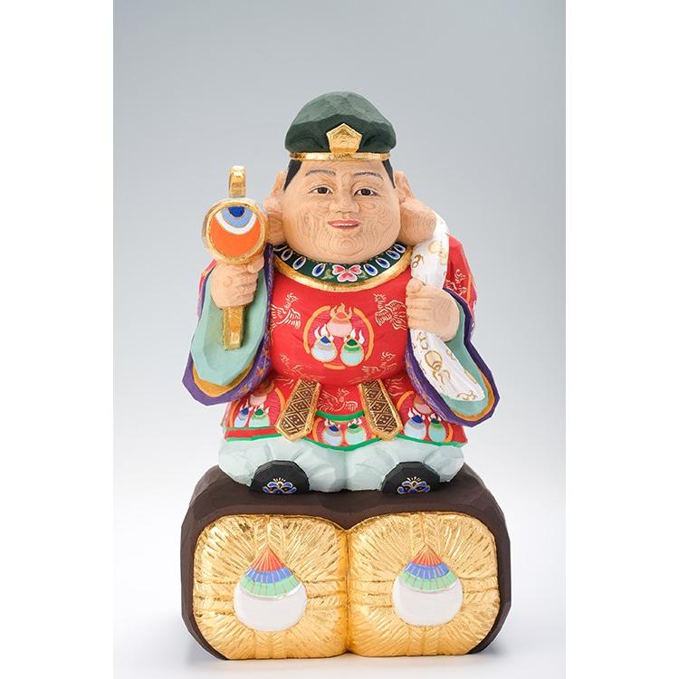 大黒様/奈良一刀彫/桧/木彫人形/大黒天 : 一刀彫高橋勇二 - 通販